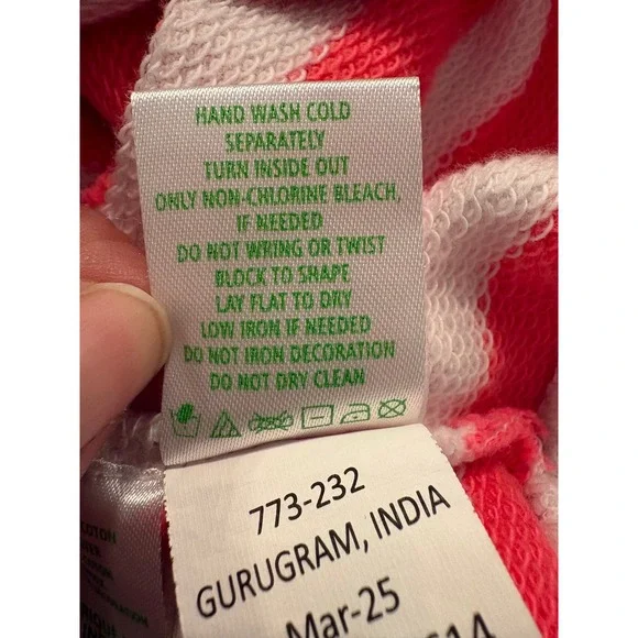 Lilly Pulitzer Cane Coral So Clawsome Lobster Sweatshirt Coastal Size XL NWT - Picture 11 of 12